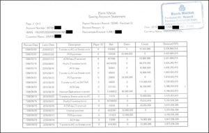 تصویر پرینت حساب بانک ملت 